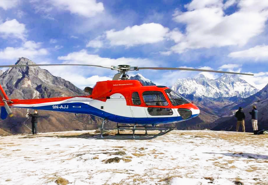 Everest view Helicopter Land