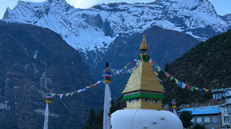 Everest View trek - monastery in Namche - Everest View Trek 8 Days Itinerary
