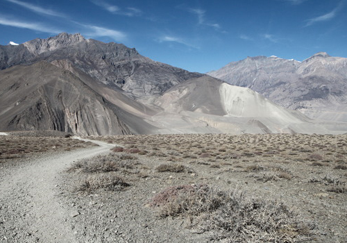 Construction of Road on the Annapurna Circuit Trekking Route