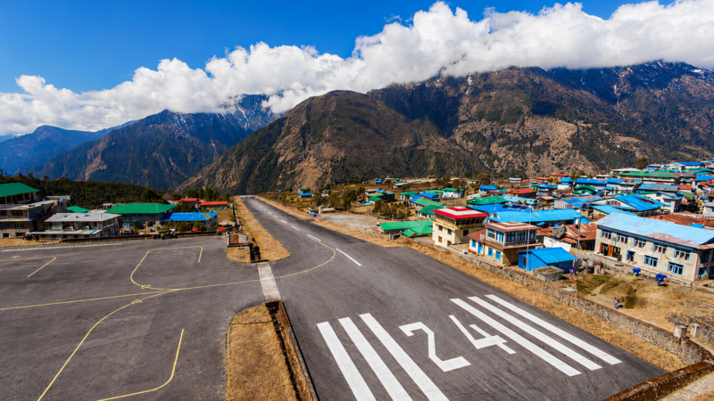 everest view - Lukla airport - Everest View Trek 8 Days Itinerary