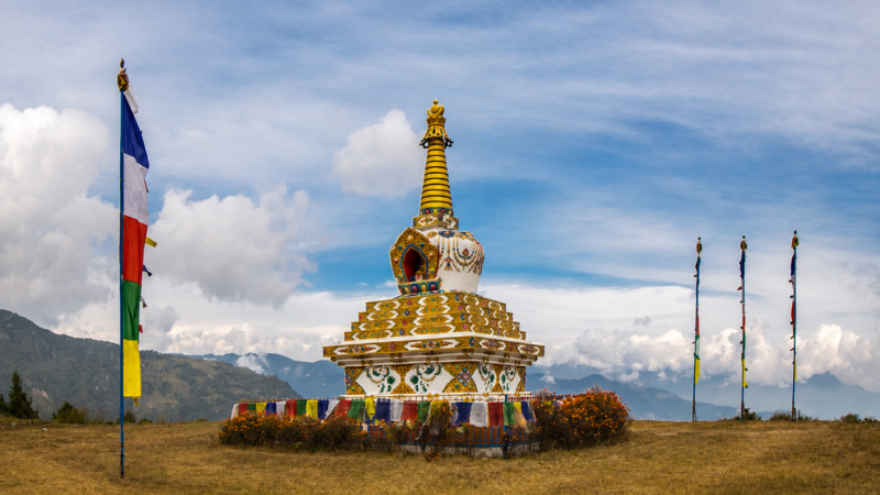 helambu trek - buddhist stupa - Helambu Trek 6 Days Itinerary