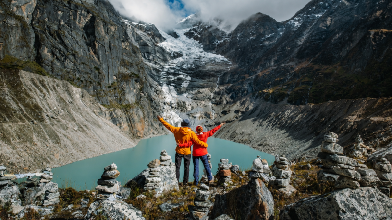 lake view during mera peak - Mera Peak Climbing in Nepal