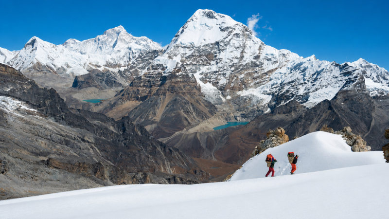 mera peak high camp - Mera Peak Climbing in Nepal