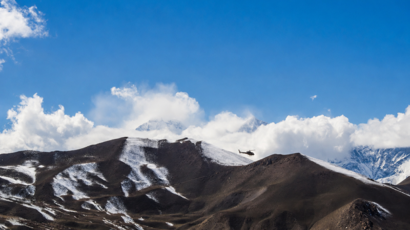 muktinath peak view - Muktinath Helicopter Tour
